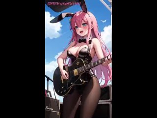hitori gotou - bunny girl; tik-tok; gif; animation; 3d sex porno hentai; (by @aianimeart) [bocchi the rock ]